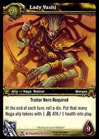 Lady Vashj - Servants of the Betrayer - WoW card