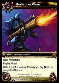 Marksman Glous - Servants of the Betrayer - WoW card