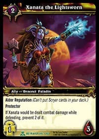 Xanata the Lightsworn - Servants of the Betrayer - WoW card