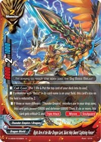 Right Arm of the War Dragon Lord, Saint Holy Sword "Lightning Fencer" - Buddy Again Vol.2 ~Super Buddy War EX~ - Future Card BuddyFight card