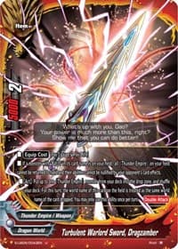 Turbulent Warlord Sword, Dragzamber - Buddy Again Vol.2 ~Super Buddy War EX~ - Future Card BuddyFight card