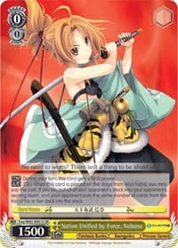 Nation Unified by Force, Nobuna (SR) - Fujimi Fantasia Bunko - Weiss Schwarz card