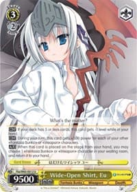 Wide-Open Shirt, Eu - Fujimi Fantasia Bunko - Weiss Schwarz card