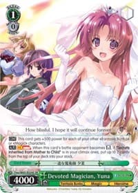 Devoted Magician, Yuna (SR) - Fujimi Fantasia Bunko - Weiss Schwarz card