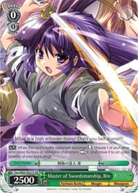 Master of Swordsmanship, Rin (SR) - Fujimi Fantasia Bunko - Weiss Schwarz card