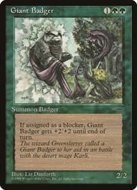 Giant Badger - Media Promos - Magic: The Gathering card
