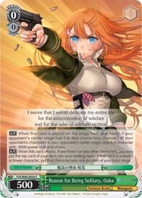 Reason for Being Solitary, Ouka - Fujimi Fantasia Bunko - Weiss Schwarz card
