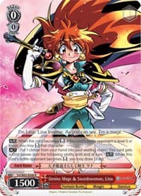 Genius Mage & Swordswoman, Lina - Fujimi Fantasia Bunko - Weiss Schwarz card