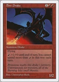 Fire Drake - Fifth Edition - Magic: The Gathering card