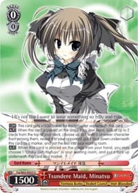 Tsundere Maid, Minatsu - Fujimi Fantasia Bunko - Weiss Schwarz card