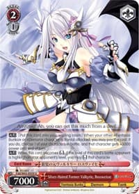 Silver-Haired Former Valkyrie, Rossweisse - Fujimi Fantasia Bunko - Weiss Schwarz card