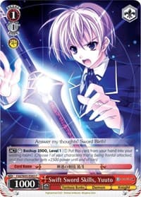 Swift Sword Skills, Yuuto - Fujimi Fantasia Bunko - Weiss Schwarz card