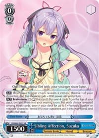 Sibling Affection, Suzuka - Fujimi Fantasia Bunko - Weiss Schwarz card