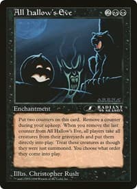 All Hallow's Eve (1st Place) (Arena League) - Oversize Cards - Magic: The Gathering card
