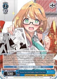 Illustrator from United Kingdom, Ahegao W Peace Sensei - Fujimi Fantasia Bunko - Weiss Schwarz card