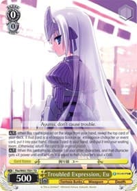 Troubled Expression, Eu - Fujimi Fantasia Bunko - Weiss Schwarz card