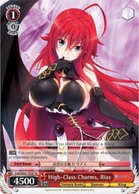High-Class Charms, Rias - Fujimi Fantasia Bunko - Weiss Schwarz card