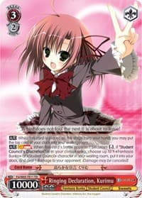 Ringing Declaration, Kurimu - Fujimi Fantasia Bunko - Weiss Schwarz card