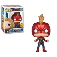 Captain Marvel: Captain Marvel (Masked) (Limited Edition Chase) (Bobble-Head) - Pop! Vinyl - Funko card