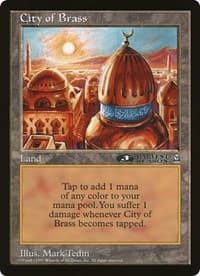 City of Brass (3rd Place) (Arena League) - Oversize Cards - Magic: The Gathering card