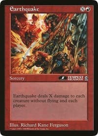 Earthquake (1st Place) (Arena League) - Oversize Cards - Magic: The Gathering card