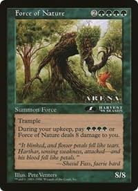 Force of Nature (1st Place) (Arena League) - Oversize Cards - Magic: The Gathering card