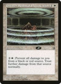 Greater Realm of Preservation (2nd Place) (Arena League) - Oversize Cards - Magic: The Gathering card