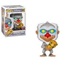 The Lion King: Rafiki with Simba (Diamond Glitter) (Hot Topic Exclusive) - Pop! Vinyl - Funko card