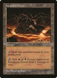 Karplusan Forest (Arena League) - Oversize Cards - Magic: The Gathering card