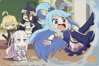 Bushiroad Rubber Mat Collection Vol.609: Isekai Quartet - Aqua, Emilia, Tanya, & Albedo - Bushiroad Playmats - Playmats card