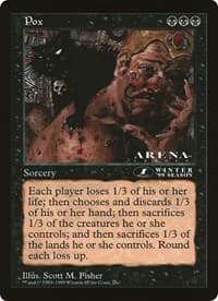 Pox (1st Place) (Arena League) - Oversize Cards - Magic: The Gathering card