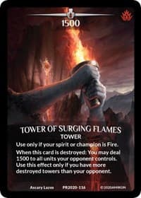 Tower of Surging Flames (Full Art) - Argent Saga Promos - Argent Saga TCG card