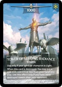 Tower of Surging Radiance (Full Art) - Argent Saga Promos - Argent Saga TCG card