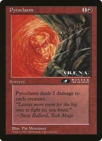 Pyroclasm (4th Place) (Arena League) - Oversize Cards - Magic: The Gathering card