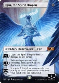 Ugin, the Spirit Dragon (Borderless) - Core Set 2021 - Magic: The Gathering card