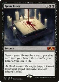 Grim Tutor - Core Set 2021 - Magic: The Gathering card