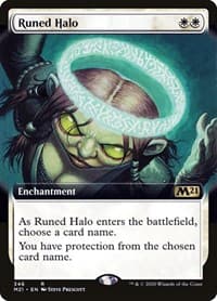 Runed Halo (Extended Art) - Core Set 2021 - Magic: The Gathering card