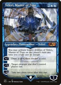 Teferi, Master of Time (Showcase) (291) - Core Set 2021 - Magic: The Gathering card