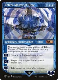 Teferi, Master of Time (Showcase) (293) - Core Set 2021 - Magic: The Gathering card