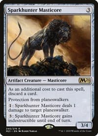 Sparkhunter Masticore - Core Set 2021 - Magic: The Gathering card