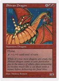 Shivan Dragon (The Duelist Magazine) - Oversize Cards - Magic: The Gathering card