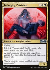 Indulging Patrician - Core Set 2021 - Magic: The Gathering card