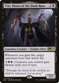 Vito, Thorn of the Dusk Rose - Core Set 2021 - Magic: The Gathering card