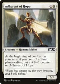 Adherent of Hope - Core Set 2021 - Magic: The Gathering card