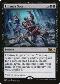 Liliana's Scorn - Core Set 2021 - Magic: The Gathering card