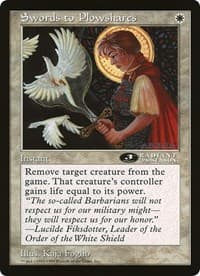Swords to Plowshares (3rd Place) (Arena League) - Oversize Cards - Magic: The Gathering card