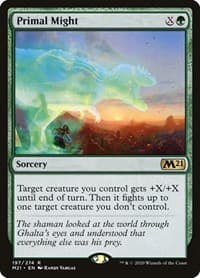 Primal Might - Core Set 2021 - Magic: The Gathering card