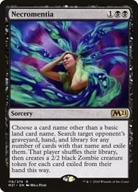 Necromentia - Core Set 2021 - Magic: The Gathering card