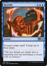 Rewind - Core Set 2021 - Magic: The Gathering card