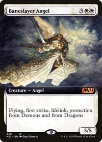 Baneslayer Angel (Extended Art) - Core Set 2021 - Magic: The Gathering card